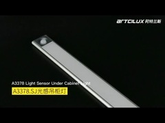 A3378 再充電可能なボディセンサペンダントライト,200/400/520*40*12mm,DC12V,4014-33LED,1.25W,Ra>90