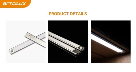 A3378 再充電可能なボディセンサーペンダントライト 200/400/520*40*12mm DC12V 4014-33LED 1.25W Ra>90
